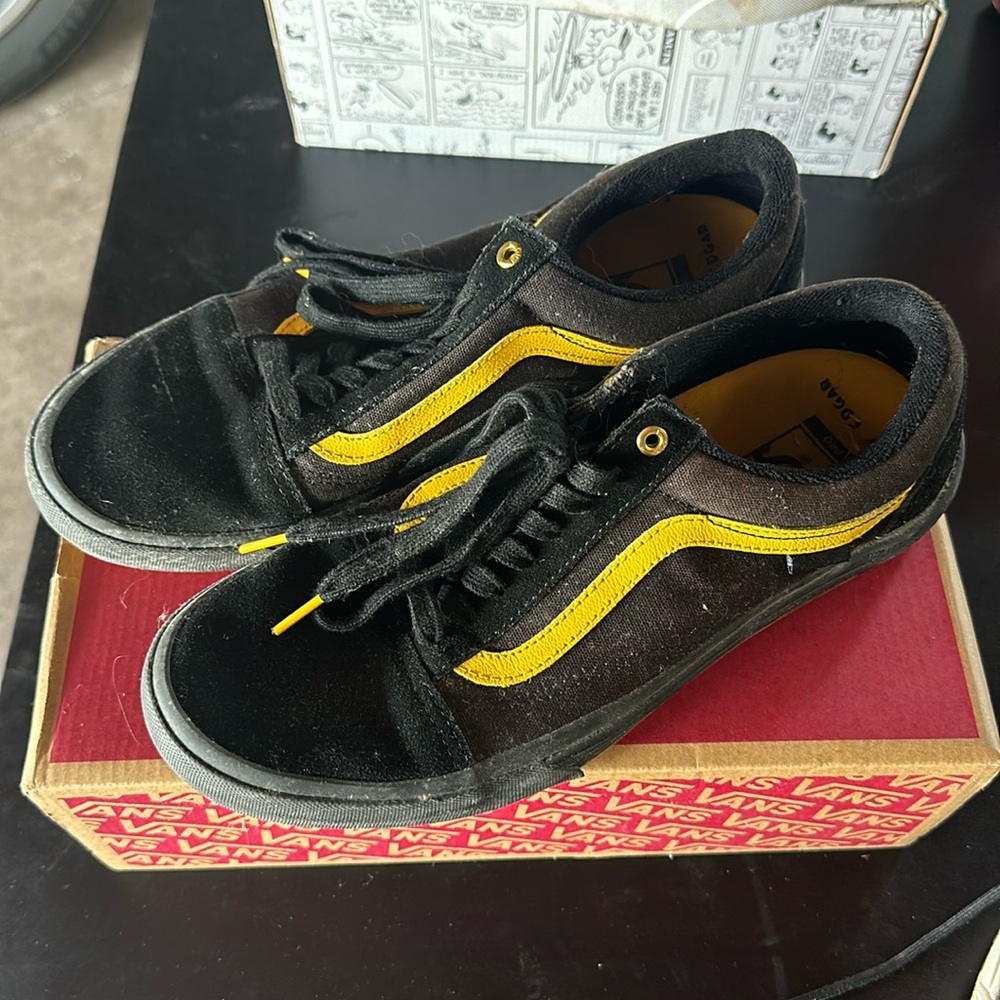 Old Sko Pro BMX - black and yellow - Larry Edgar size 11
